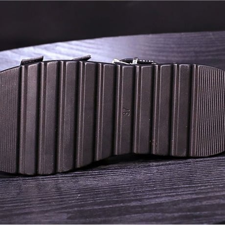 厚底 サンダル 22.5～24.5cm パテントレザー チェーン バックジップ ブーツサンダル 厚底サンダル バックル ゴシック 韓国ファッション レディース DTC-670375806930
