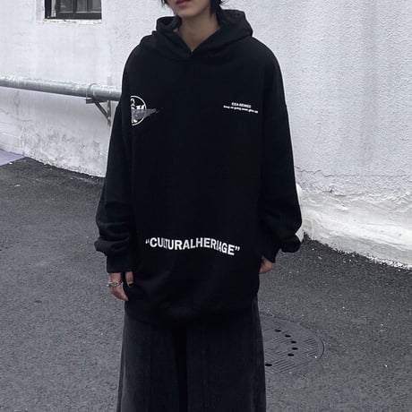 ユニセックス パーカー プルオーバー 裏起毛 プラスベルベット オーバーサイズ ゆったり 韓国ファッション メンズ レディース 韓国ストリートファッション DTC-660403262492
