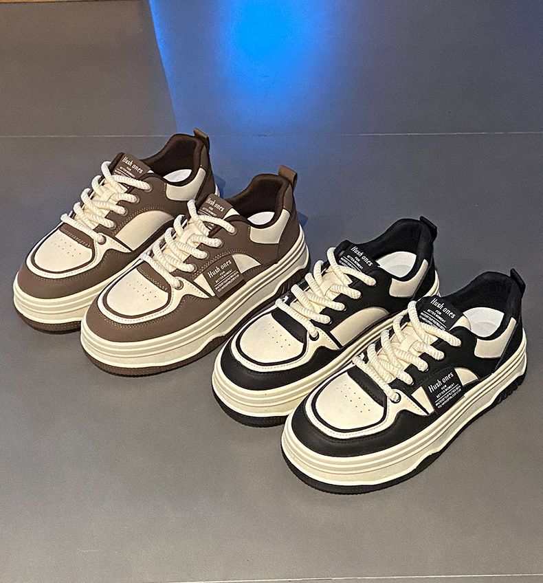 厚底スニーカー 22.5~25.0cm レースアップ ダッドスニーカー 厚底スニーカー 22.5~25.0cm レースアップ ダッドスニーカー