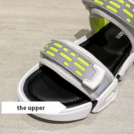 スポーツサンダル 反射板 スポサン 2cm ベルト マジックテープ 韓国ファッション レディース サンダル フラットサンダル かわいい 歩きやすい 616993672292