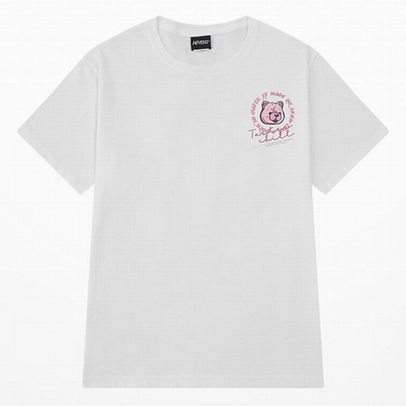ユニセックス Tシャツ 半袖 クマの着ぐるみを着たシロクマ