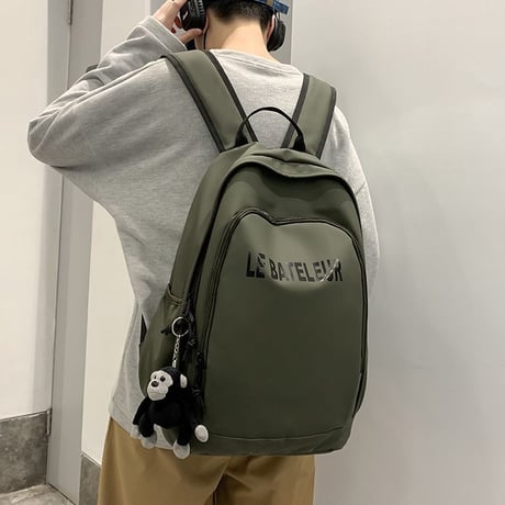 【3カラー】 サルのぬいぐるみ付き バックパック リュック リュックサック 防水 レトロ 韓国ファッション メンズ レディース カジュアル DTC-633963144688