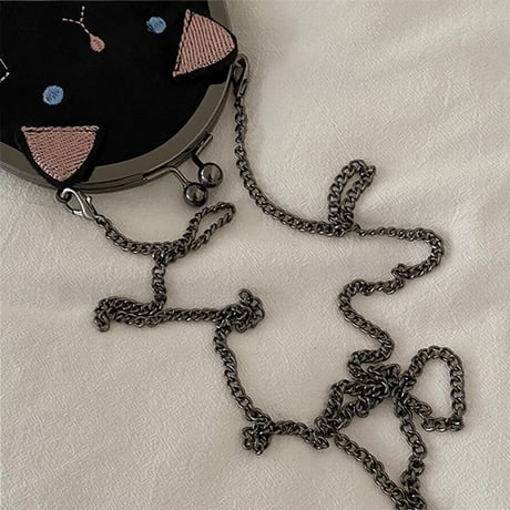 ショルダーバッグ ミニバッグ がま口 猫 ネコ 斜め掛け 肩掛け シンプル ユニーク かわいい レトロ ガーリー DTC-586650712312