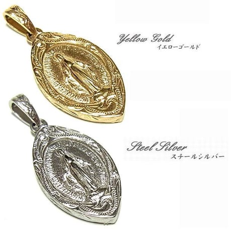ハワイアンジュエリー ネックレス マリア メダイ 金属アレルギー対応 カレイキニ メンズ レディース K14ゴールド シルバー サージカルステンレス アクセサリー gps81146