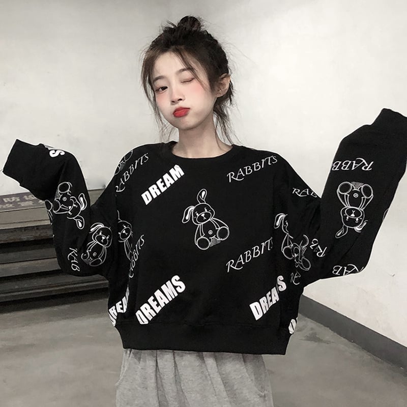 りすとうさぎ☆ドロップトレーナー120