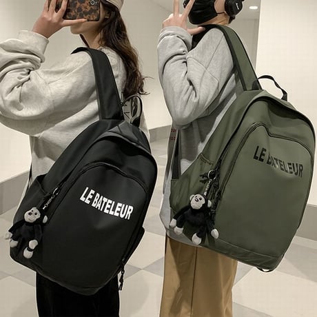 【3カラー】 サルのぬいぐるみ付き バックパック リュック リュックサック 防水 レトロ 韓国ファッション メンズ レディース カジュアル DTC-633963144688