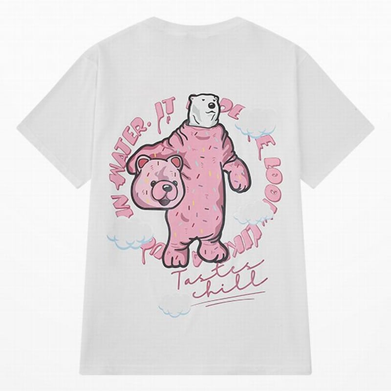 DOUBLE.B クマプリントTシャツ&デニムパンツセット DOUBLE.B クマプリントTシャツ&デニムパンツセット 楽天市場