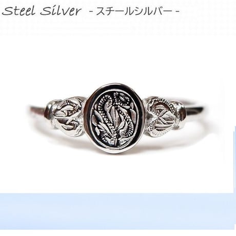 ハワイアンジュエリー リング 指輪 スクロール 波 金属アレルギー対応 メンズ レディース シンプル シルバー ゴールド ピンクゴールド インスタ (grs8717)
