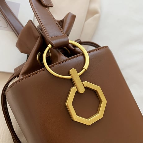 BOX型バッグ 巾着バッグ 2wayバッグ ショルダーバッグ ハンドバッグ バケットバッグ ミニバッグ 肩掛け 斜め掛け 鞄 レトロ 韓国ファッション レディース DTC-655093873976