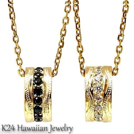 【ハワイアンジュエリー / HawaiianJewelry】 K24 純金 コーティング k24 ペンダント/ネックレス プルメリア (gps8722all24k)