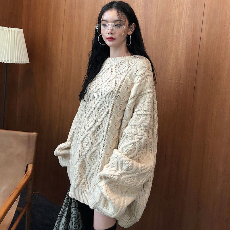 【韓国】 ニット セーター ルーズフィット ユニセックス 全4色 韓国] セーター ニット ルーズフィット ユニセックス 全4color