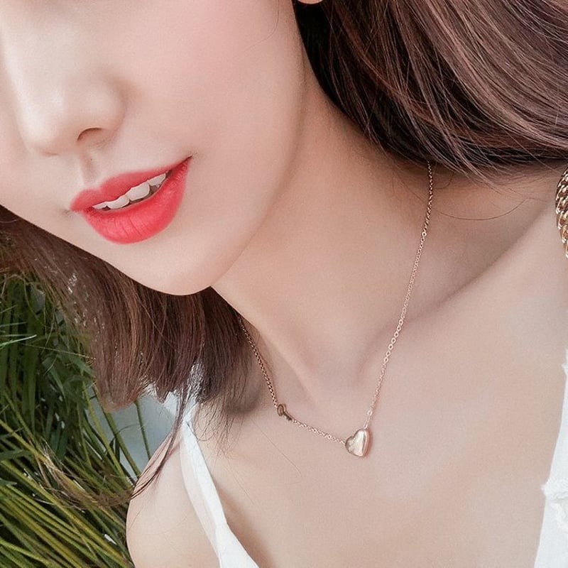 ネックレス レディース ハート ピンクシルバー ラブフォーエバー520