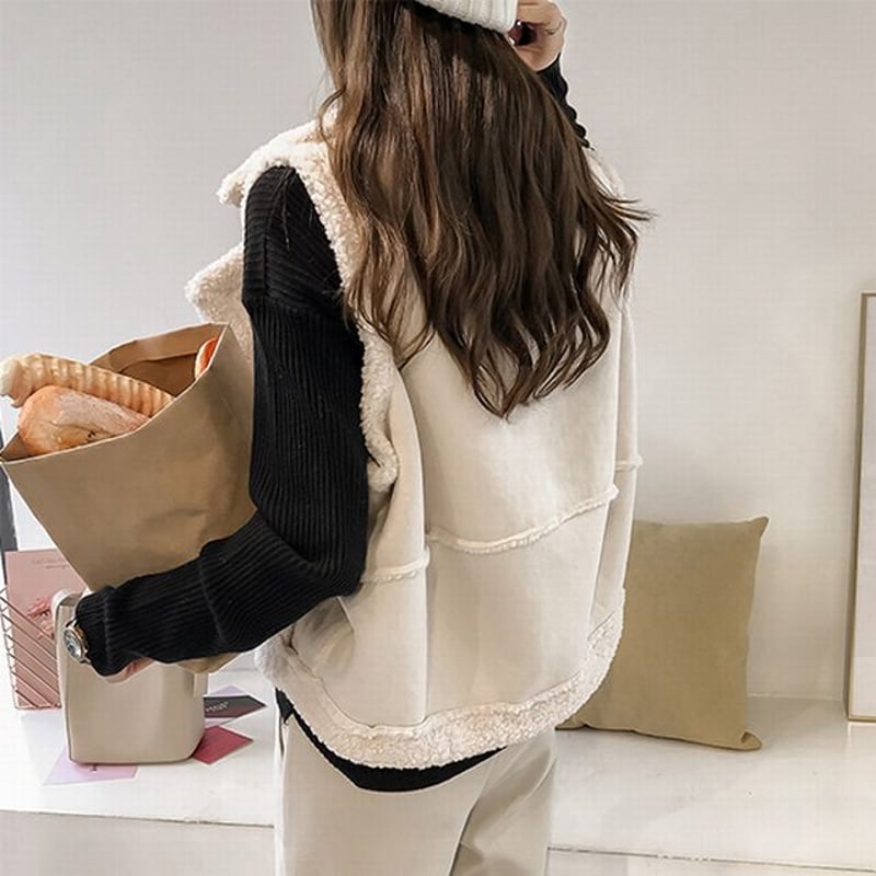 ５３１５　リアルムートンベスト ファー裏地付き 5315 リアルムートンベスト ファー裏地付き リアルムートンファー