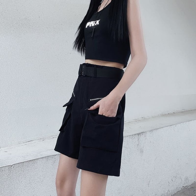 2WAY セパレート カーゴパンツ ハーフパンツ ワイドパンツ ミリタリー