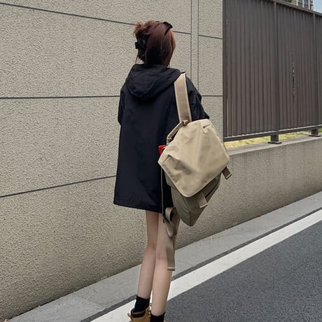 ユニセックス 男女兼用 マウンテンパーカー フード付きジャケット ライトアウター ウインドブレーカー オーバーサイ カジュアル 韓国ファッション DTC-682565958551