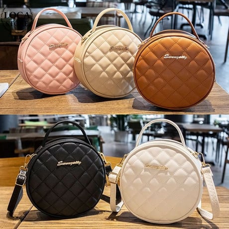 サークルバッグ 2WAYバッグ ショルダーバッグ ハンドバッグ ミニバッグ 肩掛け 斜め掛け キルティングバッグ バッグ レトロ 韓国ファッション レディース DTCA-676267932401