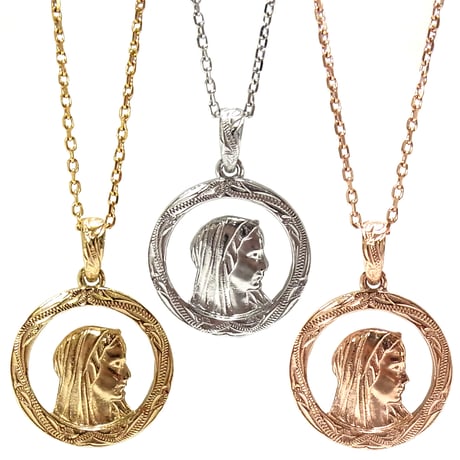 【HAWAIIANJEWELRY / ハワイアンジュエリー】 ネックレス マリア ペンダント メンズ レディース 金属アレルギー対応 サージカル ステンレス インスタ (gps81193)