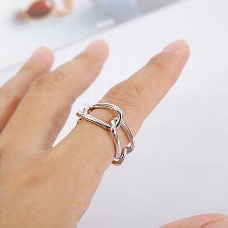【シルバーアクセサリー】シンプル チェーンデザイン リング 指輪 シルバー925 メンズ レディース ペア #11 #13 #19 kgf0502 (DCT-583041422169)