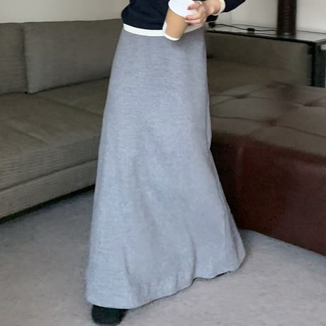 ロングスカート 裏起毛 ハイウエスト Aライン スカート 秋 冬 レトロ 韓国ファッション レディース 大人可愛い ガーリー DTC-856761915787