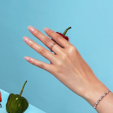 ハート リング 韓国アクセサリー 金属アレルギー対応 ピンクゴールド ローズゴールド チタン ステンレス 18Kメッキ 指輪 DTC-43777849441