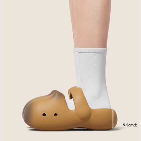 厚底 サンダル カピバラ 23.5～25.5cm スリッパ ビーチサンダル 厚底サンダル キュート かわいい 歩きやすい カジュアル DTCA-779993457690