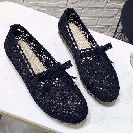 パンプス メッシュ フラットシューズ ぺたんこ 韓国ファッション レディース ラウンドトゥ フラットパンプス メッシュシューズ フラット キュート 通気性 歩きやすい 617528763248