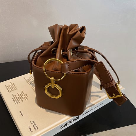 BOX型バッグ 巾着バッグ 2wayバッグ ショルダーバッグ ハンドバッグ バケットバッグ ミニバッグ 肩掛け 斜め掛け 鞄 レトロ 韓国ファッション レディース DTC-655093873976