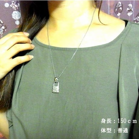 【ハワイアンジュエリー / HawaiianJewelry】ペンダント パドロック 南京錠 ネックレス 金属アレルギー対応 プルメリア スクロール サージカルステンレス gps8798
