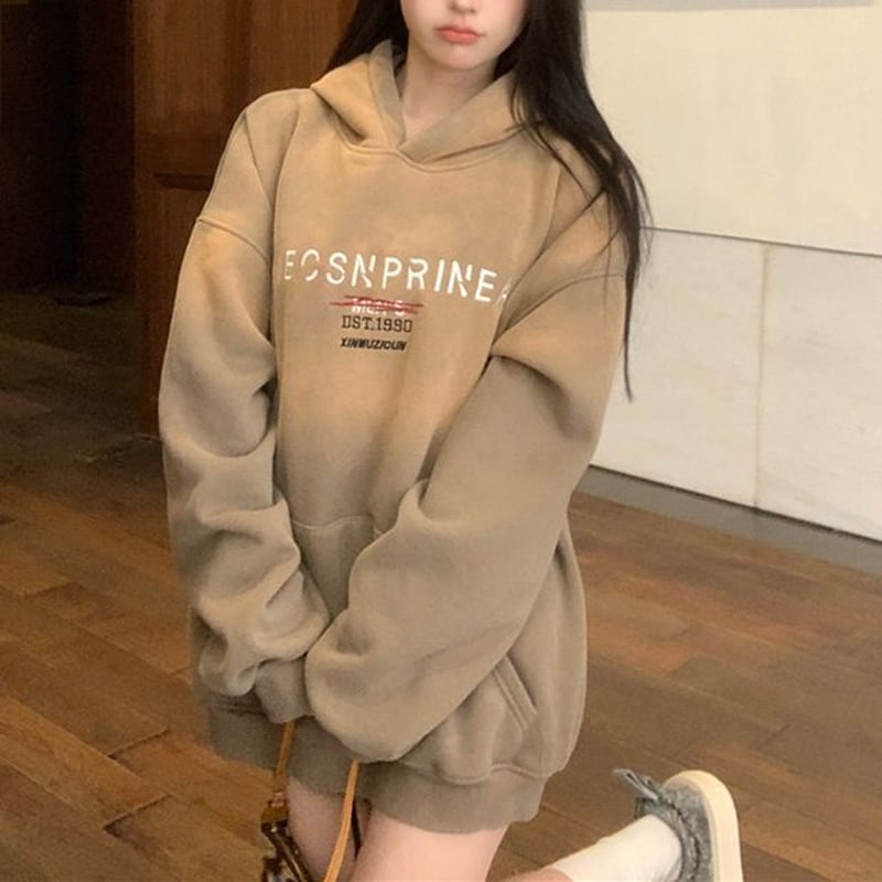 パーカー スウェット レディースグラデーション オーバーサイズ パーカー プルオーバー グラデーション オーバーサイズ スウェット