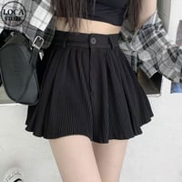 プリーツ ショートパンツ ハイウエスト Aライン ワイドパンツ レトロ 韓国ファッション レディース 大人可愛い ガーリー DTC-707576598152
