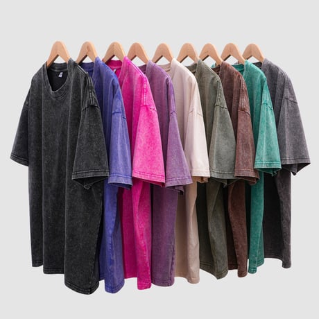 ユニセックス ヴィンテージ風 tシャツ ウォッシュ加工 オーバーサイズ ドロップショルダー ルーズ 無地 レトロ カジュアル ストリート系男子 ストリート系女子 DTCA-786974473888