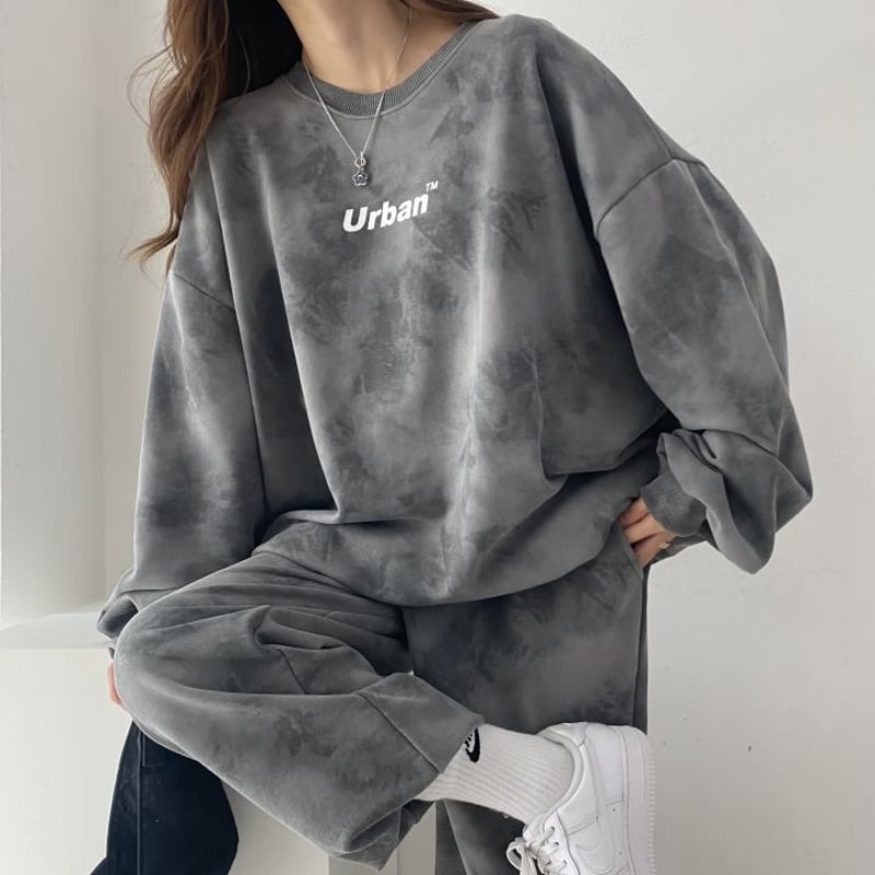 セットアップ 上下セット タイダイ柄 スウェット オーバーサイズ プル