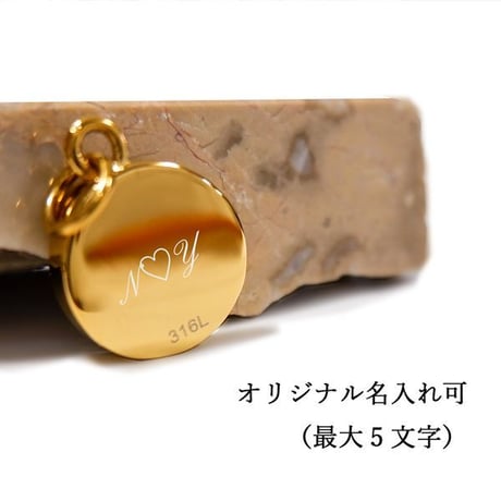 ハワイアンジュエリー ネックレス 金属アレルギー対応 サンマーク 太陽 コイン スクロール 波 名入れ 刻印 サージカルステンレス メンズ レディース インスタ gps81367