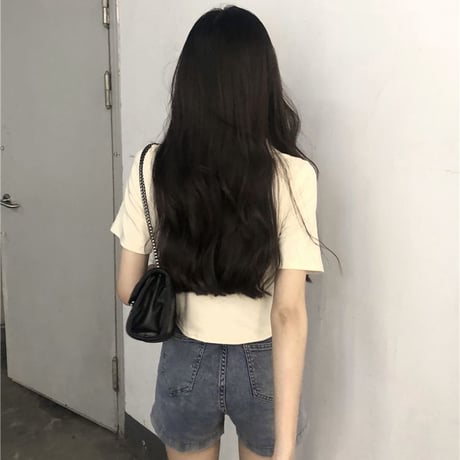 ポロシャツ 半袖 不規則デザイン バイカラー ポロ襟 ショート丈 トップス 半袖ポロシャツ 韓国ファッション レディース 大人可愛い ガーリー カジュアル DTC-678444454056