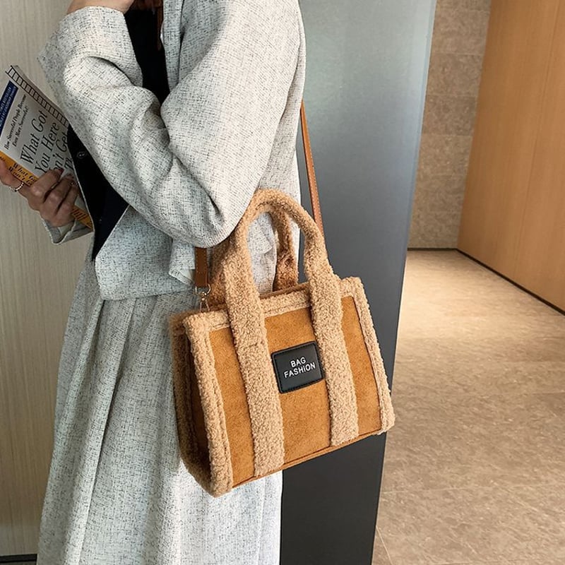2wayバッグ ボアバッグ ショルダーバッグ ハンドバッグ もこもこ