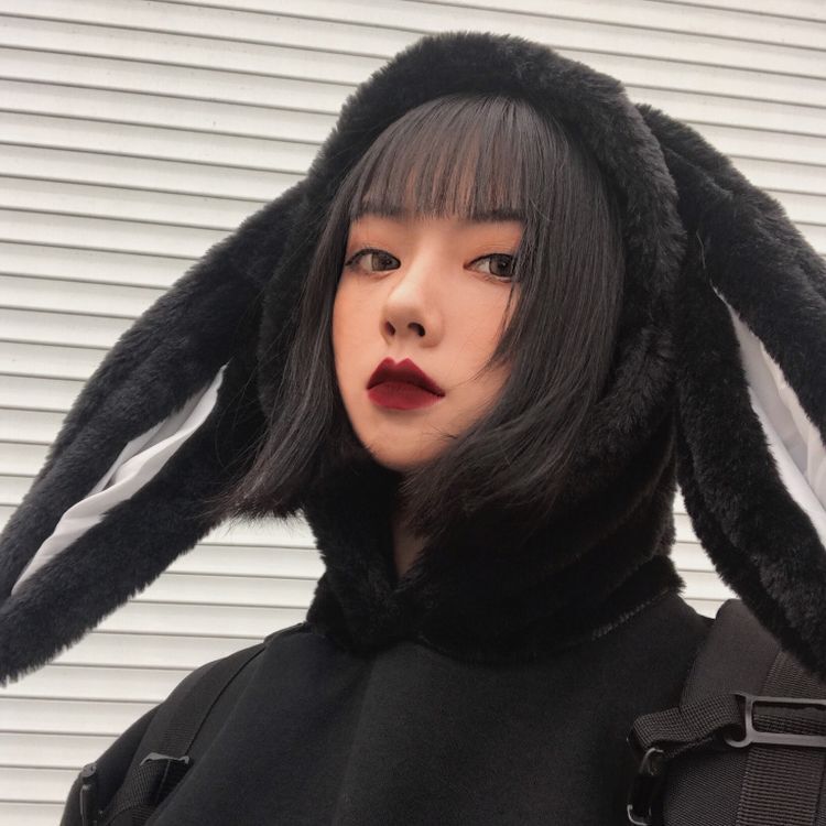 うさ耳 プルオーバー パーカー ラビットファーフード 韓国ファッション 