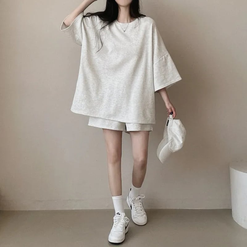 セットアップ 2点セット tシャツ ショートパンツ オーバーサイズ