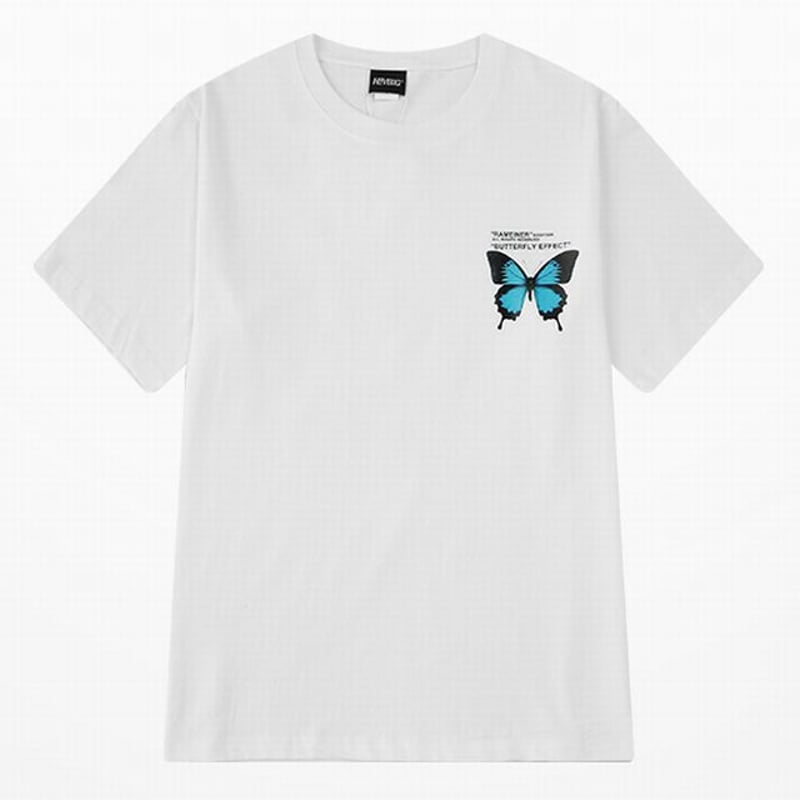 2カラー】 ユニセックス Tシャツ 半袖 バタフライ 蝶 オーバー 2カラー】 ユニセックス Tシャツ 半袖 バタフライ 蝶 オーバー