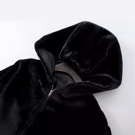 ボアジャケット ファージャケット アウター ショート丈 ジップアップ ファー フェイクファー 長袖 レトロ 韓国ファッション レディース 大人可愛い ガーリー DTCA-613920808659