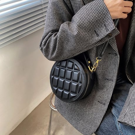 サークルバッグ ショルダーバッグ ハンドバッグ 丸型 ミニバッグ サブバッグ 肩掛け 斜め掛け かわいい シンプル レトロ DTC-638271097114