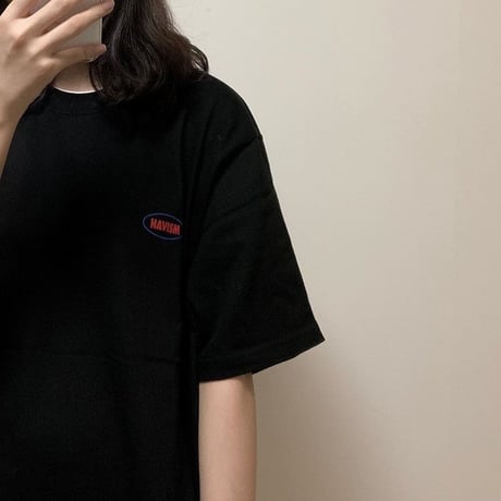 レディース Tシャツ ワンポイント ビックTシャツ プリント シンプル 大きいサイズ ホワイト ブラック 韓国ファッション (DTC-591605629184)