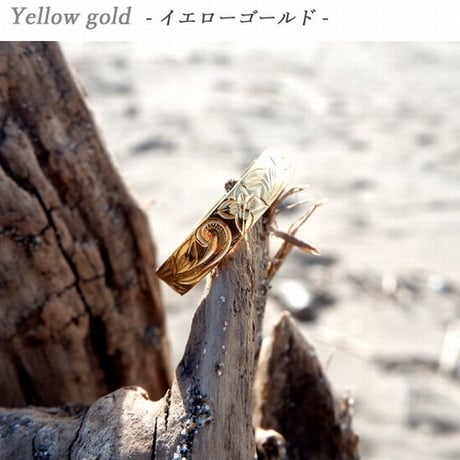 ※数量限定 5mmタイプ ハワイアンジュエリー 指輪 リング メンズ レディース プルメリア スクロール ホヌ サージカル ステンレス 金属アレルギー対応 インスタ (ropr04-5mm)