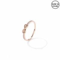 リング キラキラ 韓国アクセサリー 指輪 CZ ピンクゴールド ローズゴールド チタン ステンレス 金属アレルギー アクセサリー DTC-612273127385