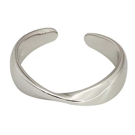 【シルバーアクセサリー】シンプル ひねり オープンリング  指輪 シルバー925 メンズ レディース ペア #13 #19 Kgf0501 (DCT-555608278400)