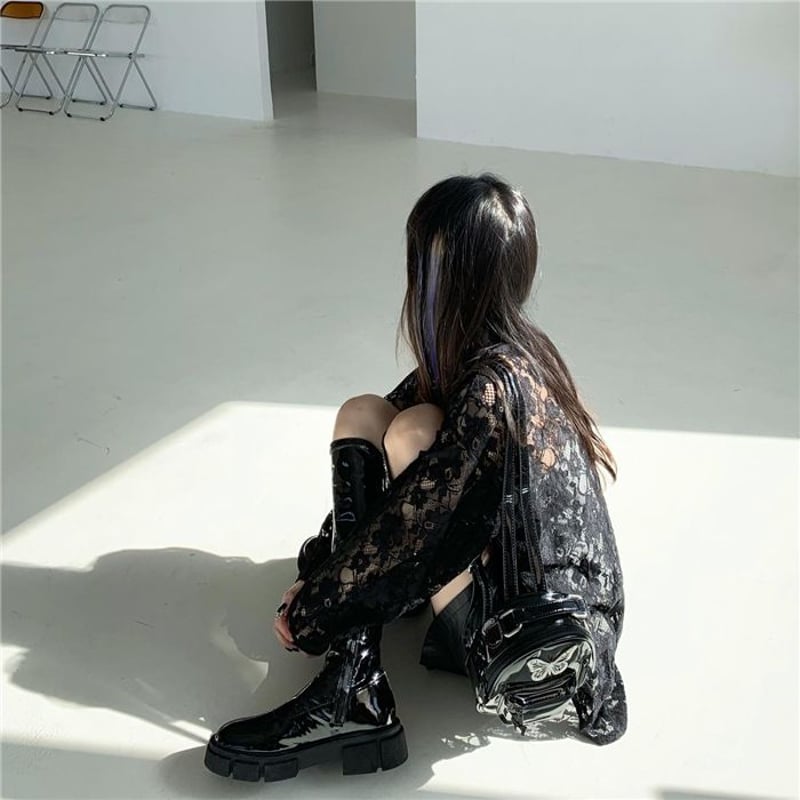 T*様 bubbles ガーリーレーストップス ブラック T*様 bubbles ガーリーレーストップス ブラック - メルカリ