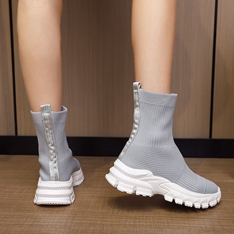 厚底 ソックススニーカー ショートブーツ 22.5〜25.0cm ソックス 厚底 ソックススニーカー ショートブーツ 22.5〜25.0cm ソックス