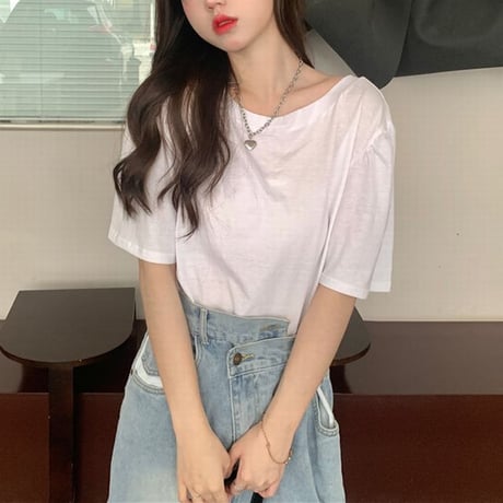 バックリボン Tシャツ 背中魅せ バックデザイン イミテーションパール 半袖 韓国ファッション レディース トップス リボン 肌魅せ 薄手 大人可愛い ガーリー DTC-641465921361