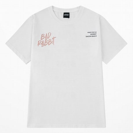 ユニセックス Tシャツ 半袖 BADRABBIT うさぎ プリント オーバーサイズ ゆったり 大きめ 韓国ファッション メンズ レディース カジュアル ストリート系 DTC-643342164117