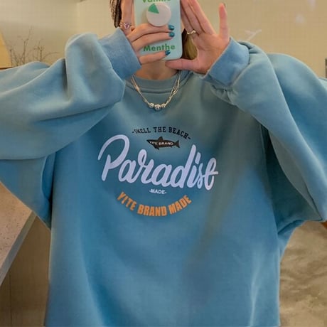 トレーナー プラスベルベット プルオーバー オーバーサイズ シンプル 韓国ファッション レディース トップス ルーズ レトロ ガーリー カジュアル ストリート系 DTC-655184802938