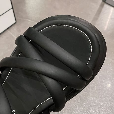 厚底サンダル 22.0～24.5cm グラディエーター ウエッジソール サンダル プラットフォーム バックストラップ スタイルアップ 韓国ファッション レディース DTC-775188374033